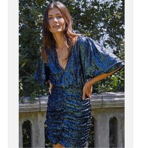 By Together Blue Sequin Mini Dress